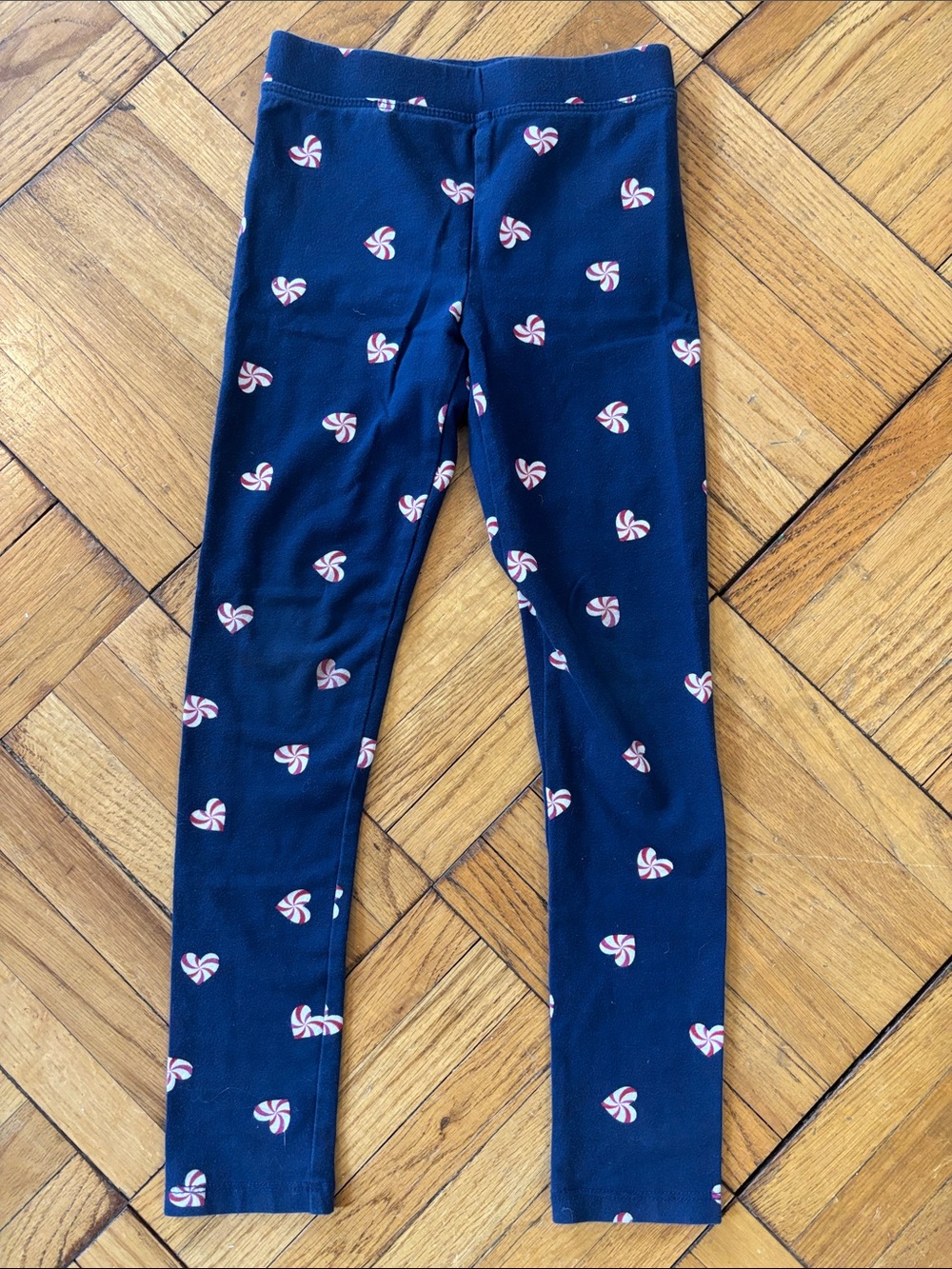Crewcuts Peppermint Heart Leggings